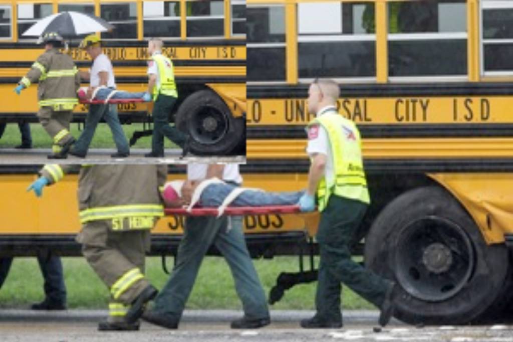 Students hospitalized after school bus crash