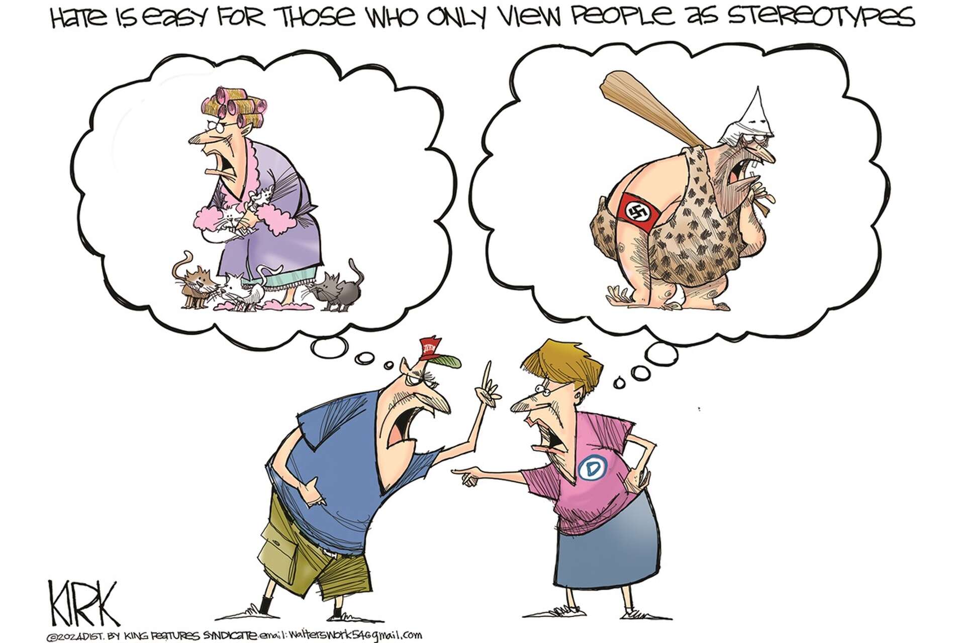 Editorial cartoon: Stereotypes make it easy to hate