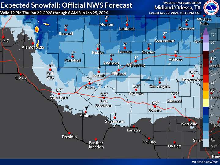 Winter storm warnings across Texas as snow and ice storm threatens
