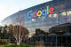 A Google sign stands outside the company’s headquarters in Mountain View, Calif.