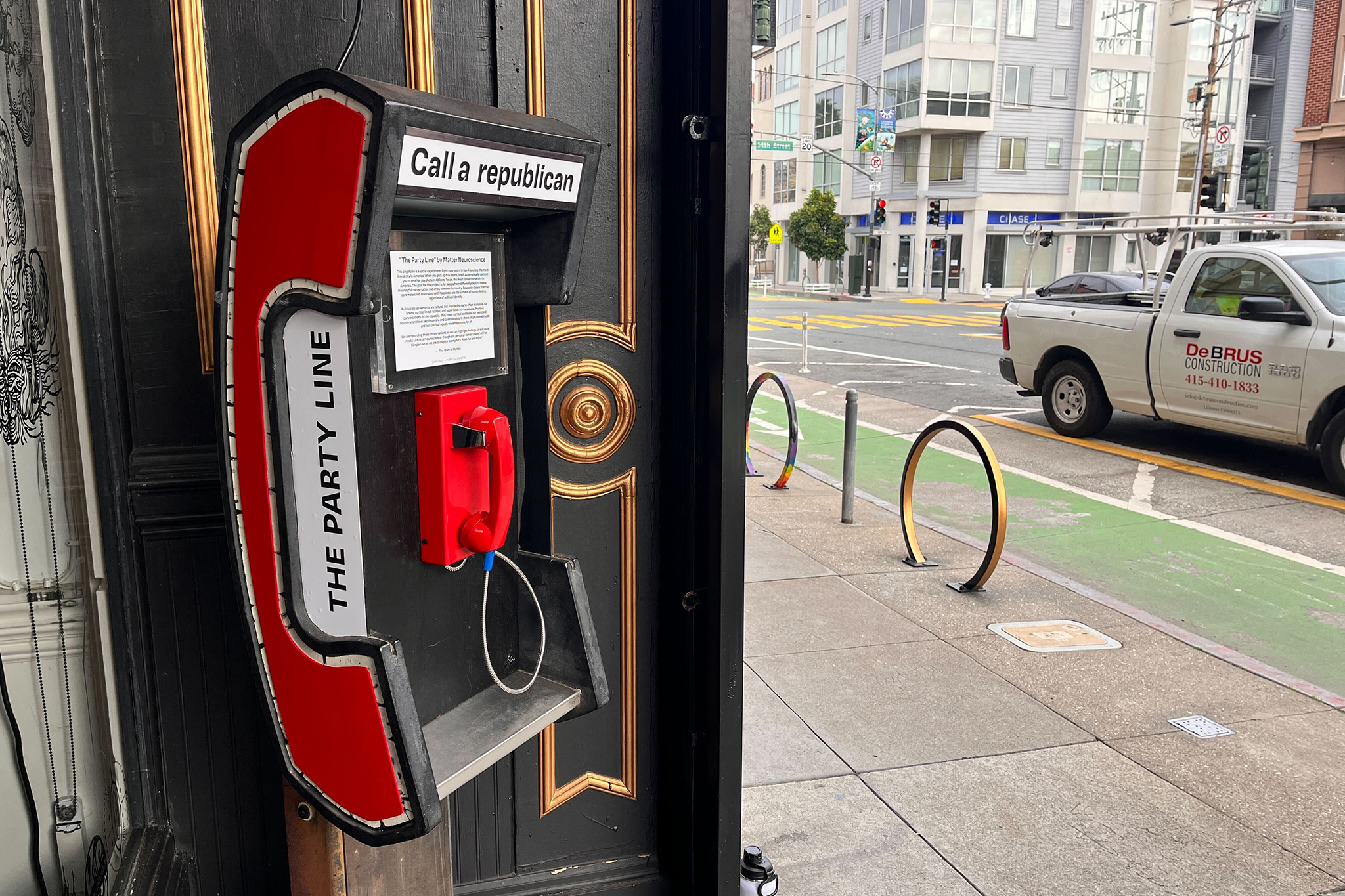 A tech company is behind the viral San Francisco pay phone