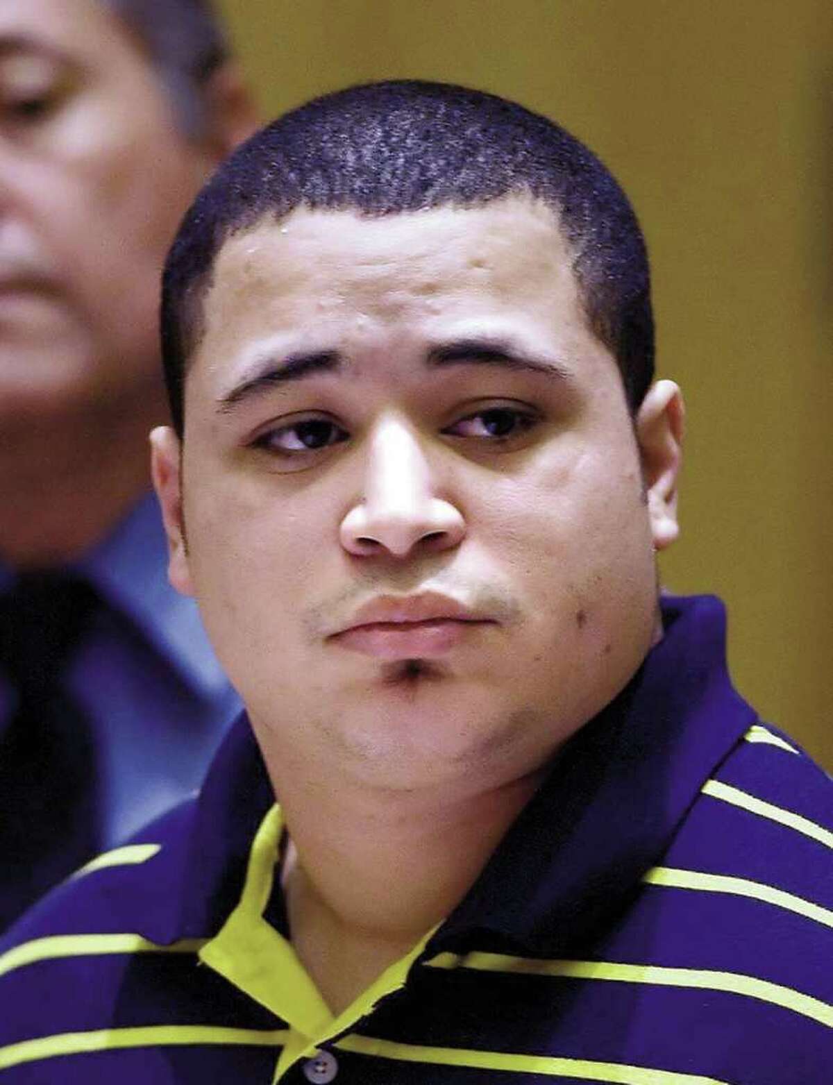 In this March 2008 file photo, Leonard Trujillo, of Worcester, Mass., appears in connection with the murder of Andrew Kissel, in state Superior Court in Stamford. Trujillo testified Thursday in Stamford in the trial of his cousin, Carlos Trujillo, who is accused in Kissel's death. (AP Photo/Douglas Healey)