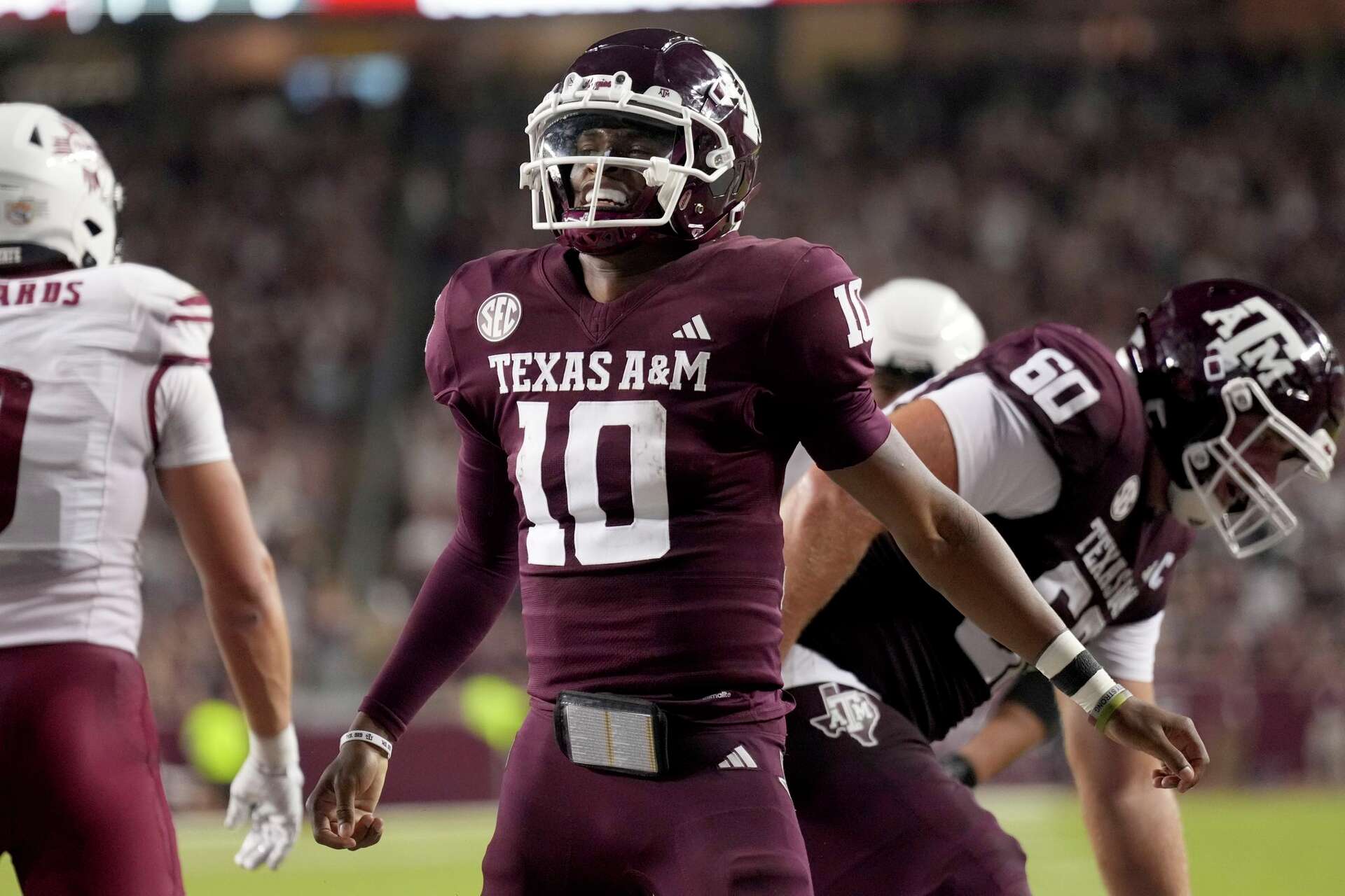 Marcel Reed Rushing Marcel Reed accounts for three TDs, No. 15 Texas A&M rolls to win over ...
