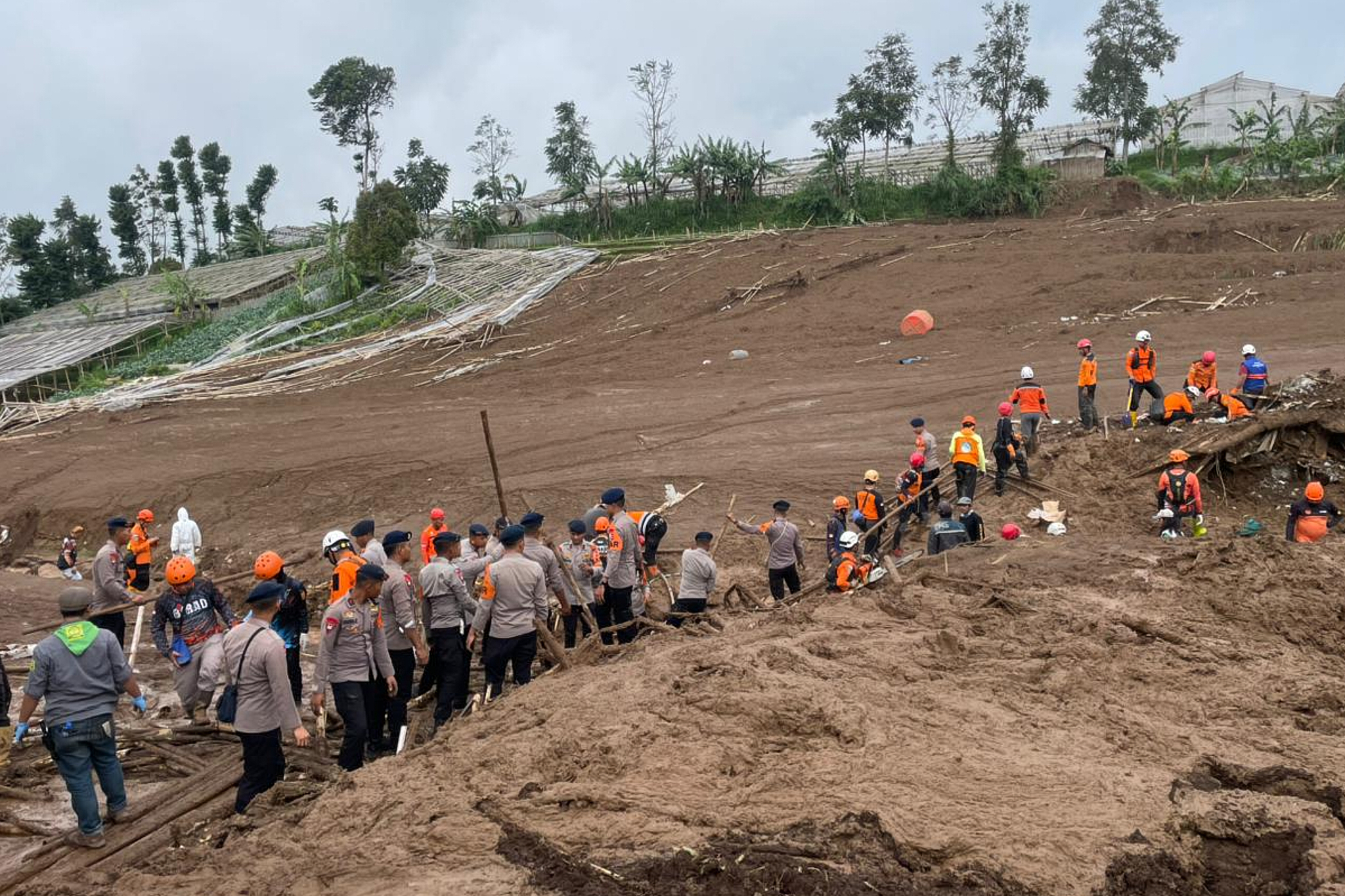 Indonesian marines among 80 missing in deadly West Java landslide
