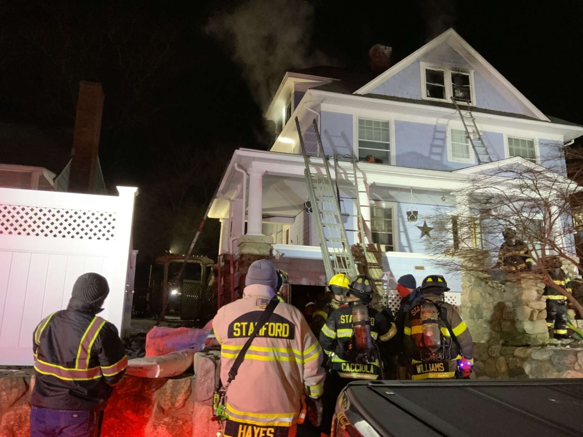 Dog saved, other pets killed in Stamford fire, official says