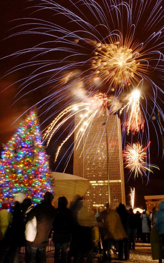 State Holiday Tree lighting and fireworks display