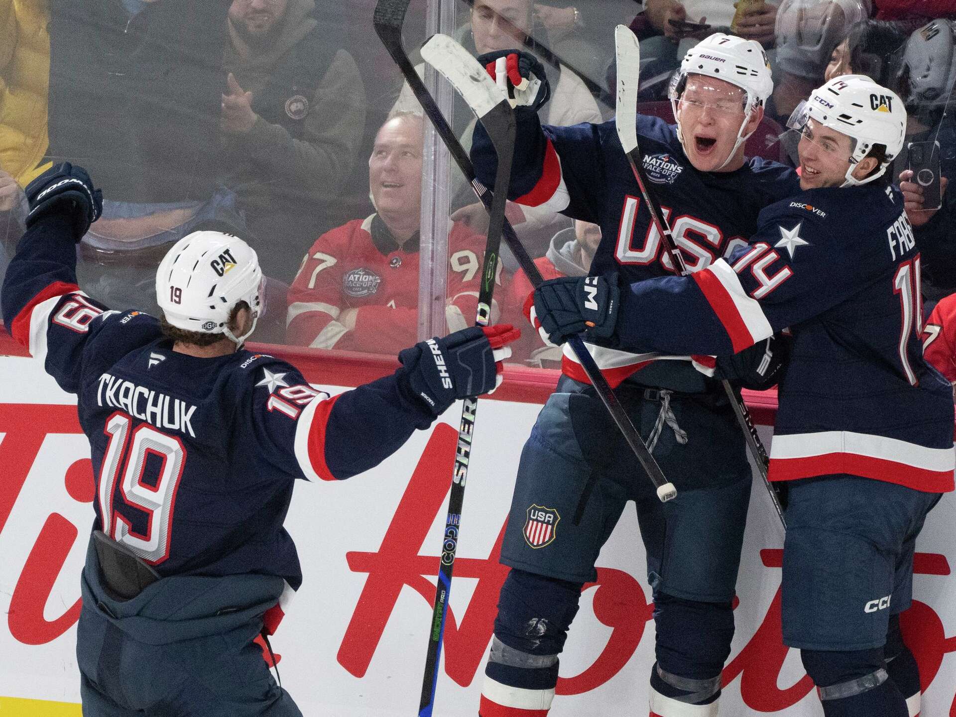Both Tkachuk brothers score twice as the United States rolls past ...