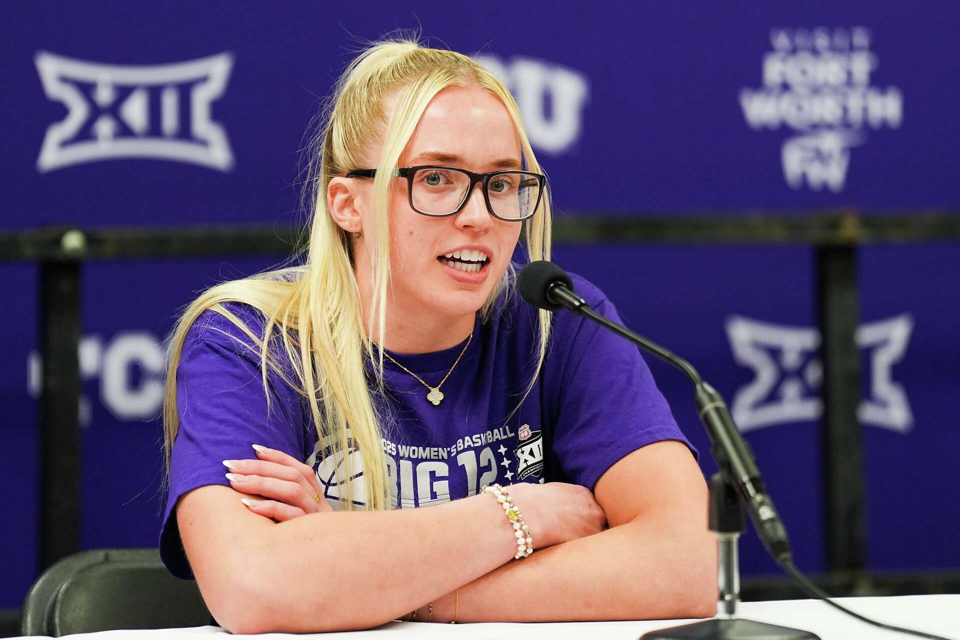 Hailey Guard Hailey Van Lith vs. Louisville when TCU guard faces her former team