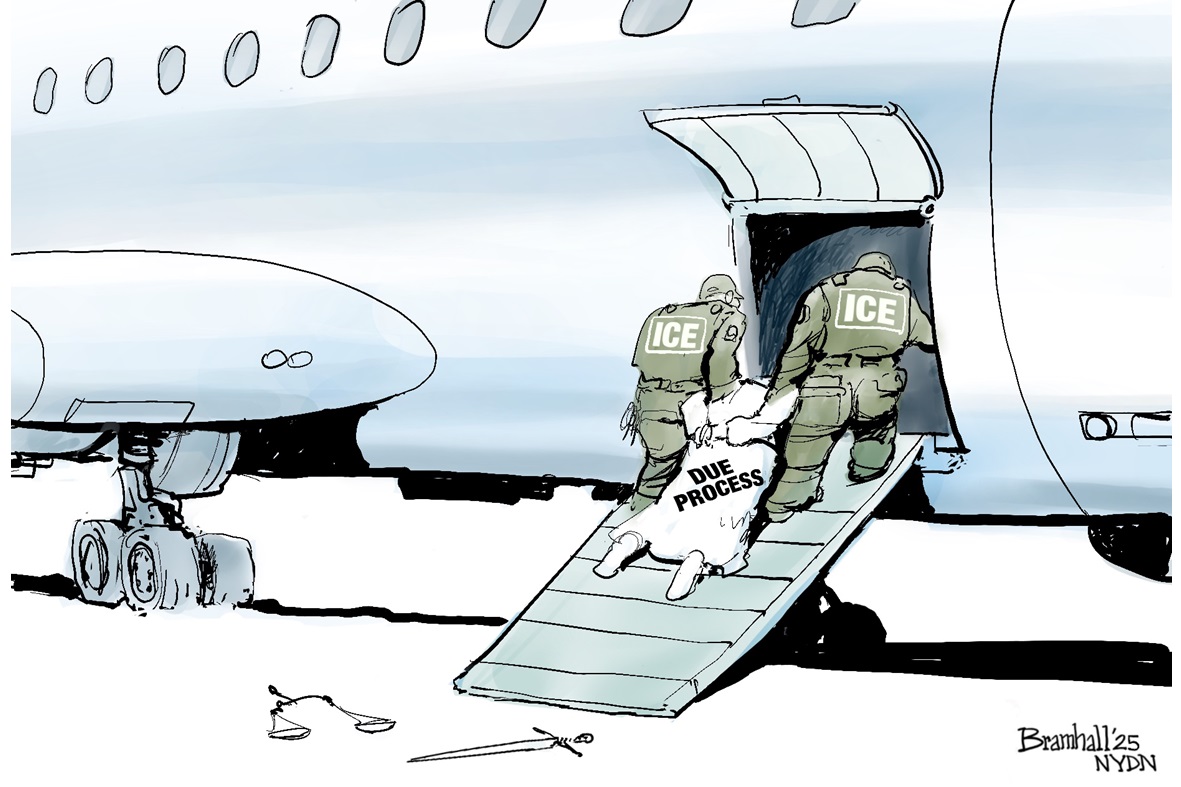 Defector Cartoon Editorial cartoon: Deported