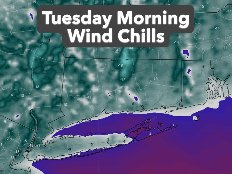 Sub-zero temps and snow in Connecticut's forecast over next few days