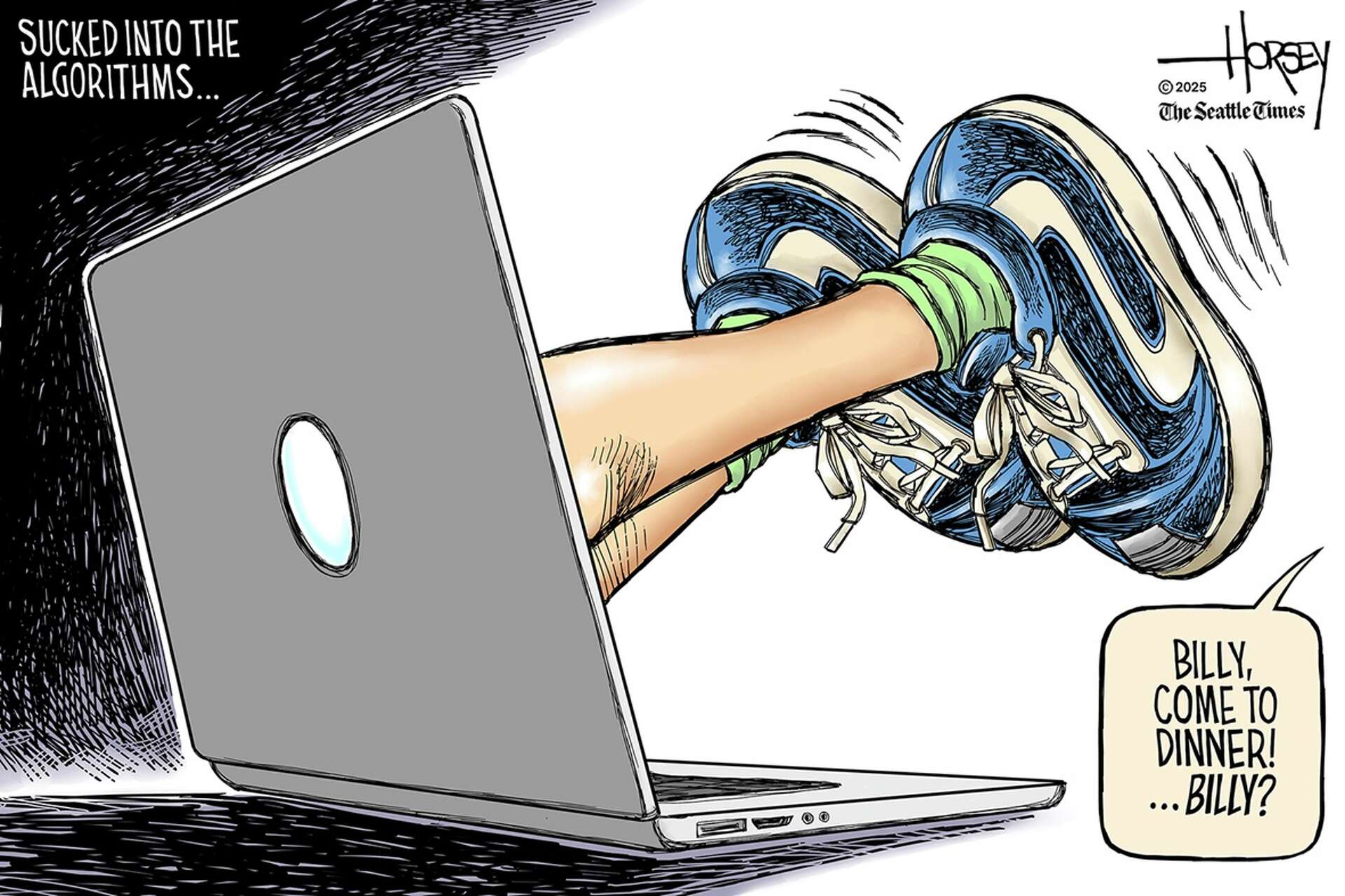 Editorial cartoon: The algorithm