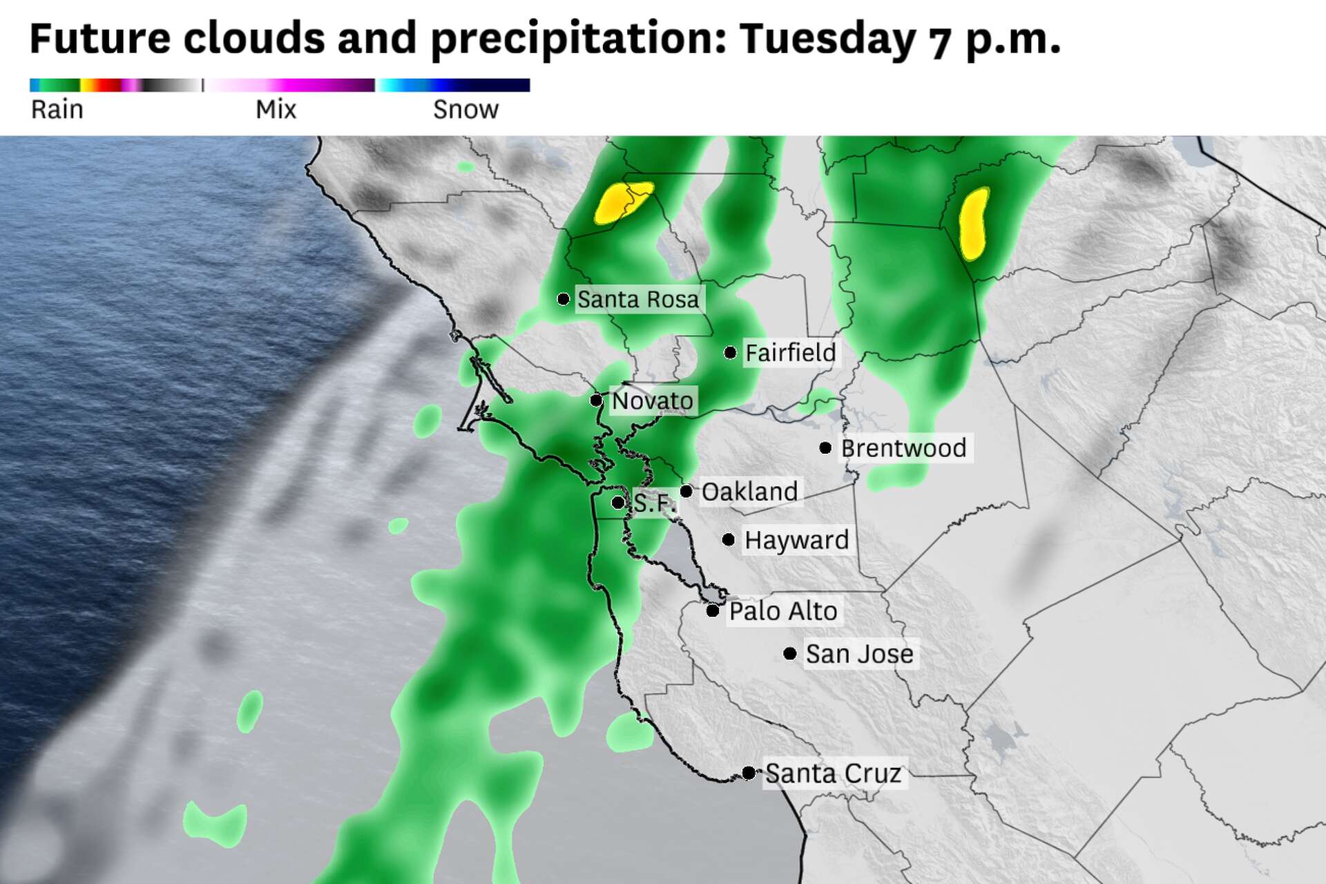 SF Bay Area weather: 1st rain in weeks expected during evening commute