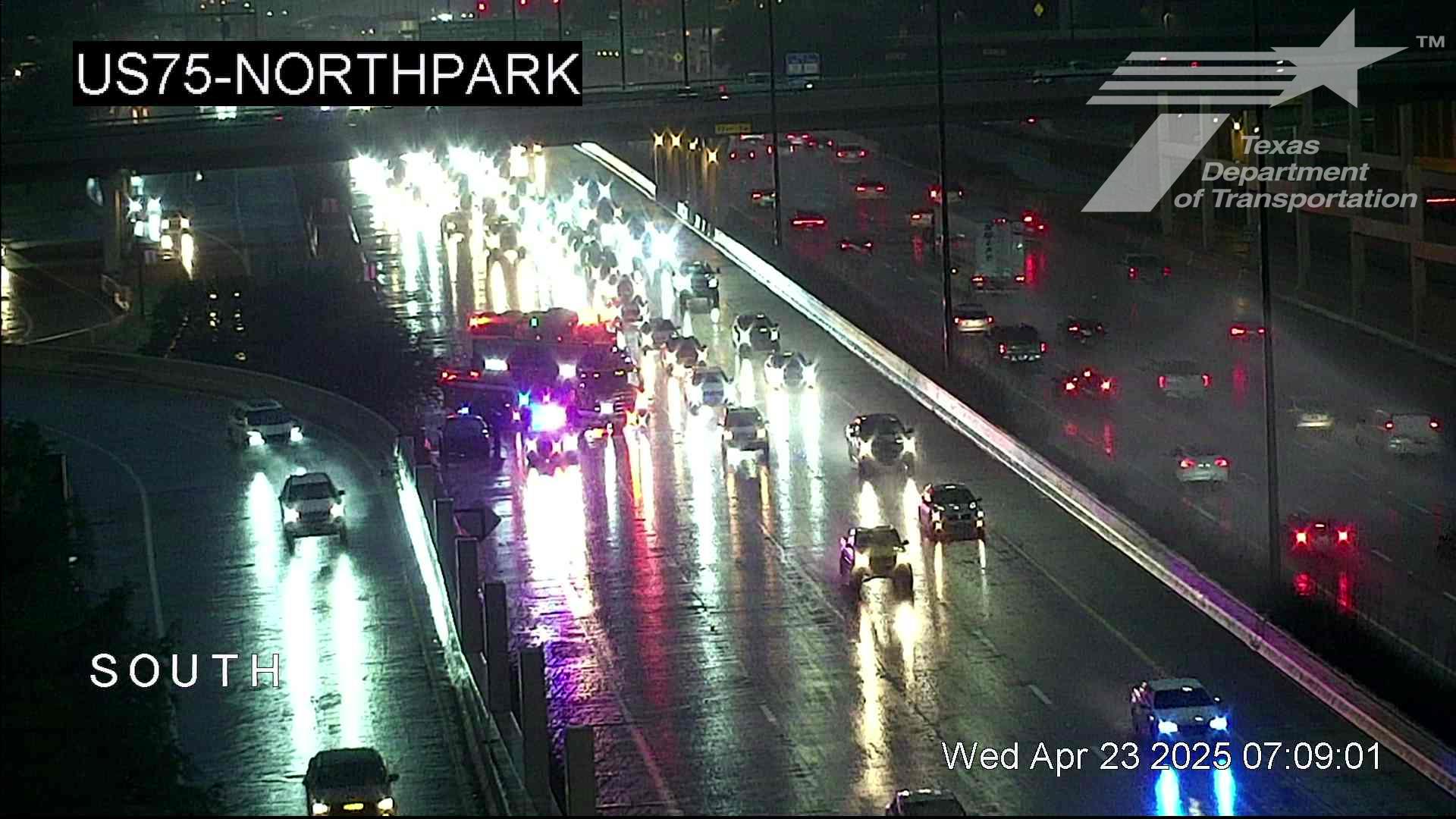Several accidents impact Dallas rush hour traffic as rain falls