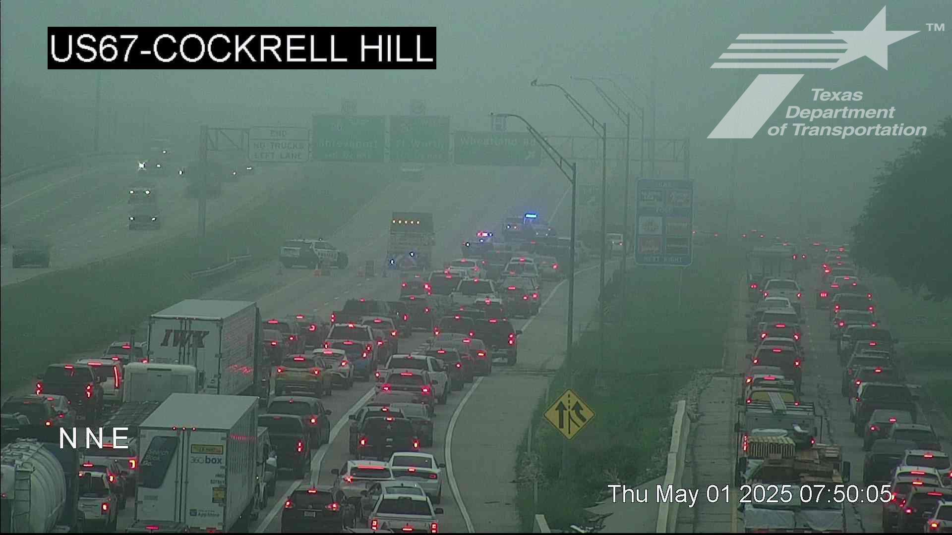 Northbound lanes of U.S. 67 closed after fatal overnight car wreck