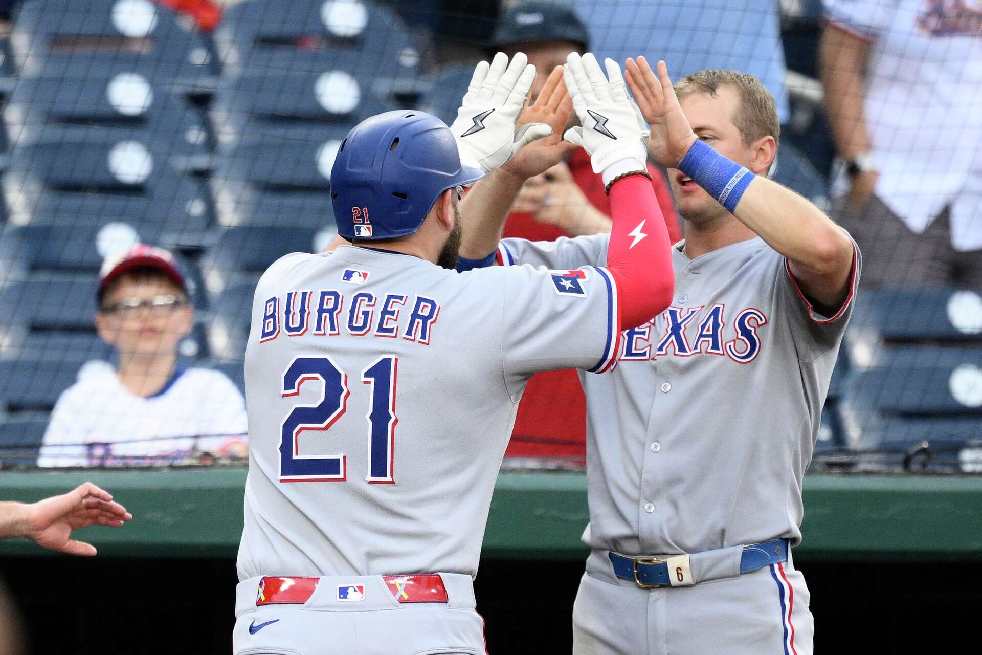 Jake Burger comfortable at DH for Rangers with Joc Pederson on mend