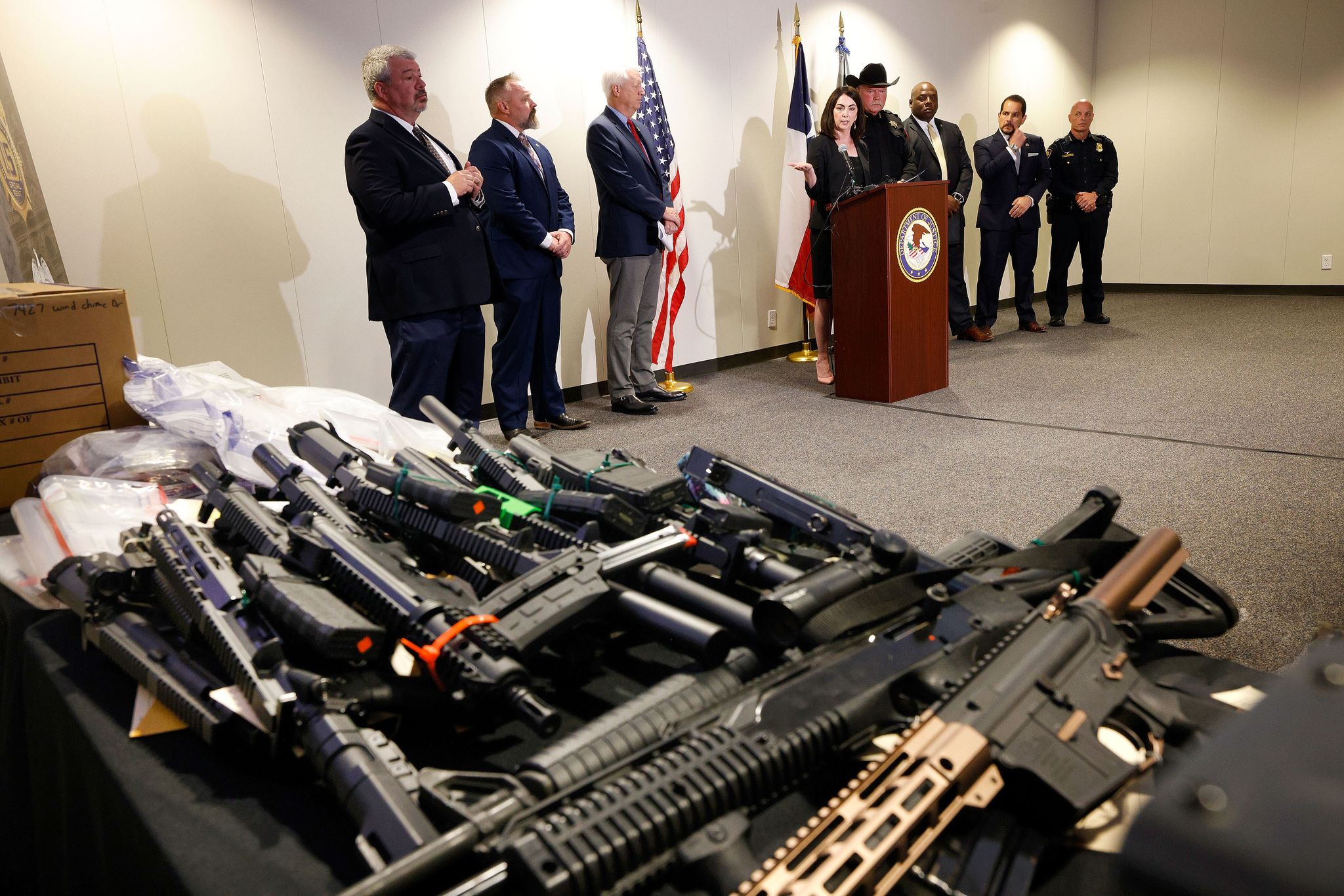North Texas police seize hundreds of guns, drugs during operation