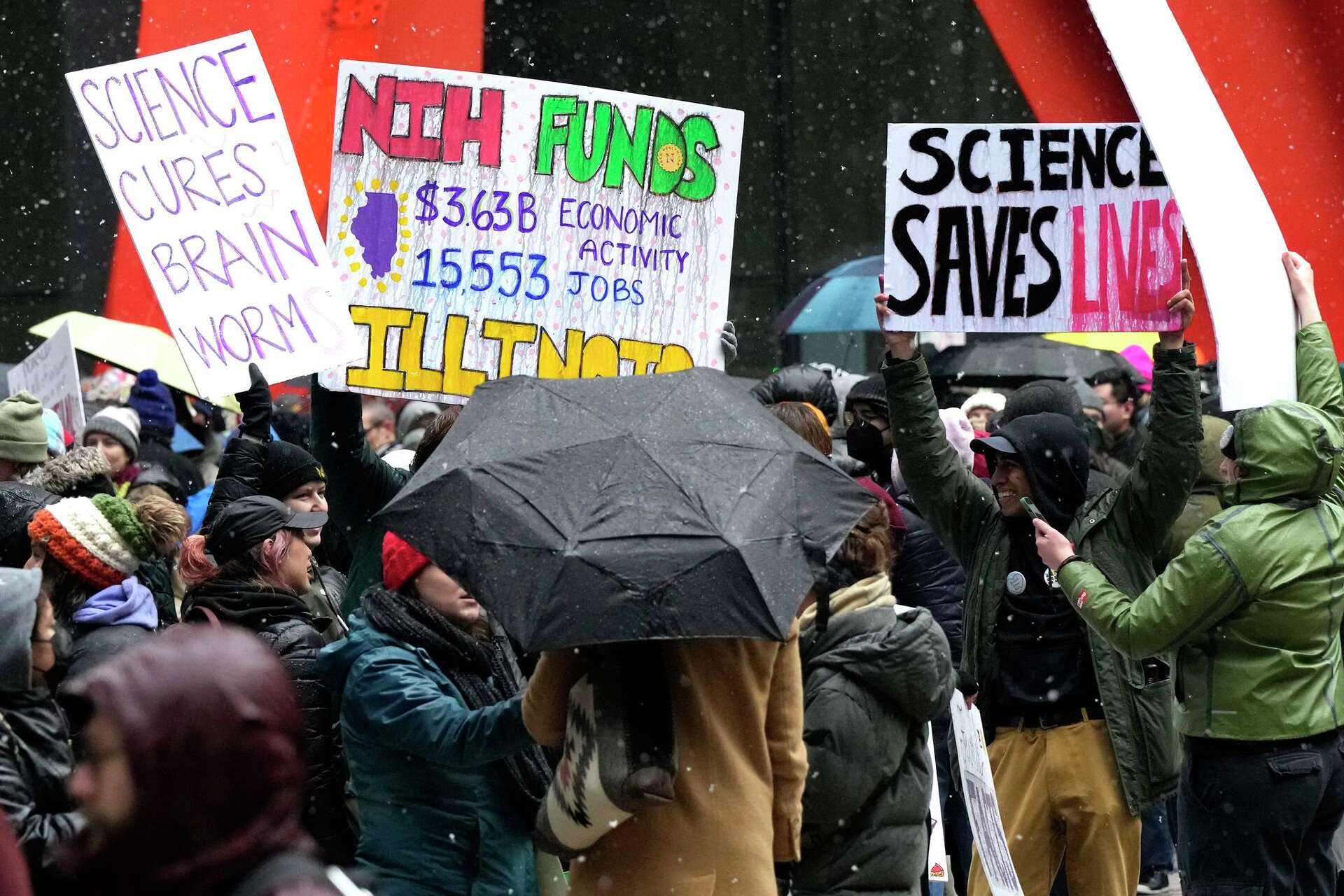 Science Cut Protest Signs Research cuts will strangle our nation's progress
