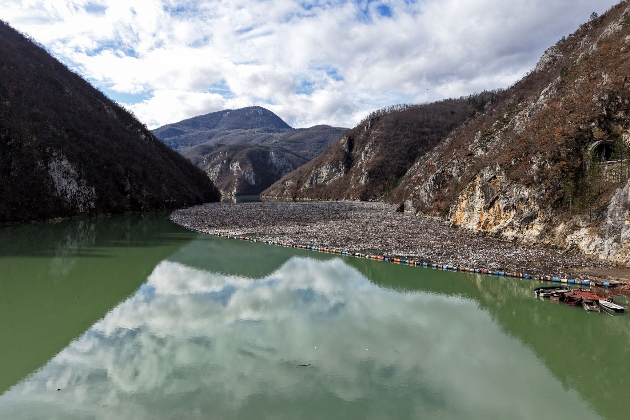 As winter comes, so does garbage. A river in Bosnia chokes in tons of ...