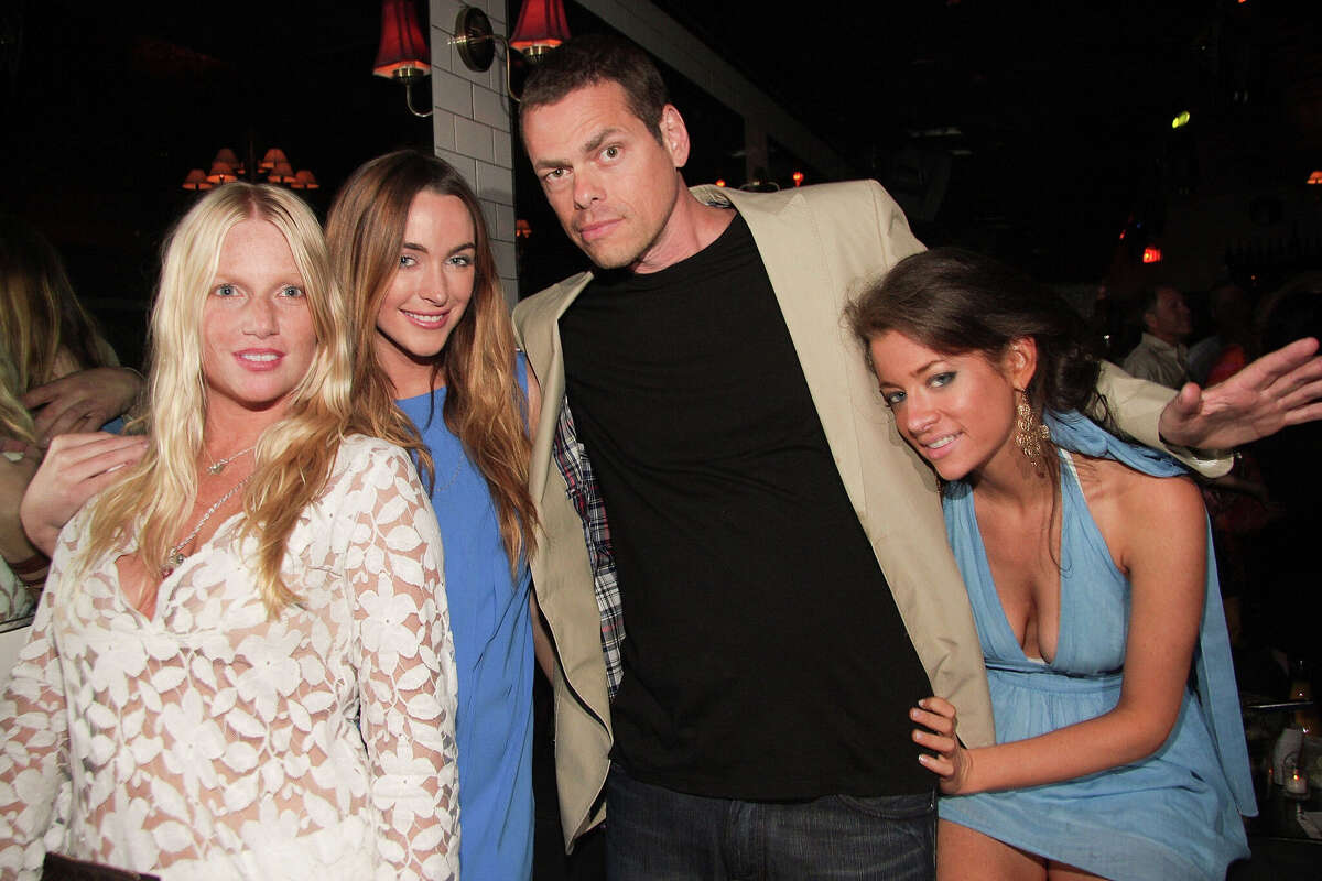 EAST HAMPTON, NY - AUGUST 08: (L-R) Kelly Brady, Courtney Bingham, Vince Offer and Victoria Brooks attend the after party for the special advanced screening of 'Spread' hosted by Gotham and Hamptons Magazine's Jason Binn at Lily Pond on August 8, 2009 in East Hampton, New York. (Photo by Janette Pellegrini/Getty Images for Niche Media)