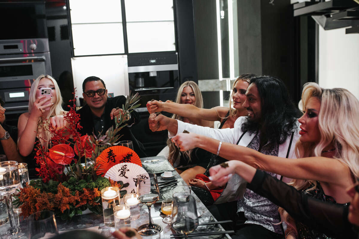 Abdulla Kudrath hosted a party in October for his girlfriend's birthday, catered by Hidden Omakase. 