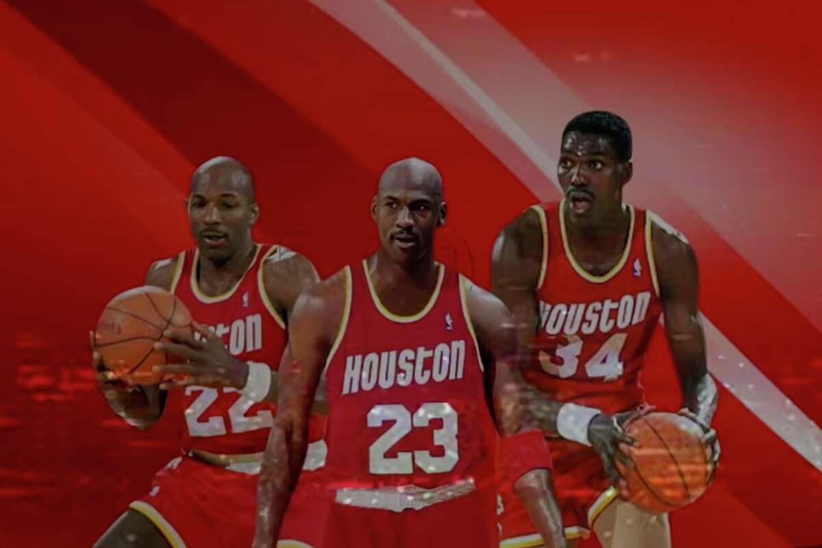 The Rockets won two championships with Hakeem Olajuwon. How many could Houston win if Olajuwon spent his career alongside Michael Jordan and Clyde Drexler?
