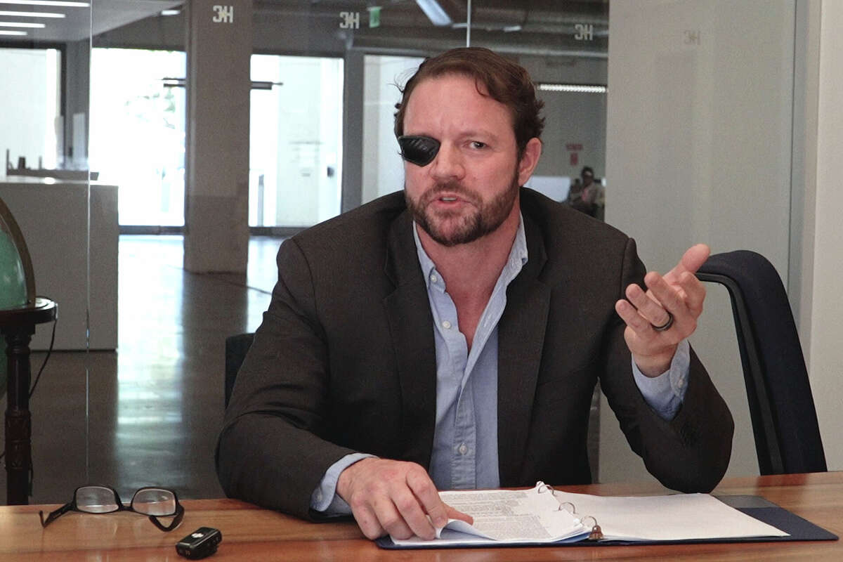 2nd Congressional District Representative Dan Crenshaw speaks with the Houston Chronicle Editorial Board on January 29, 2026 at the Houston Chronicle.