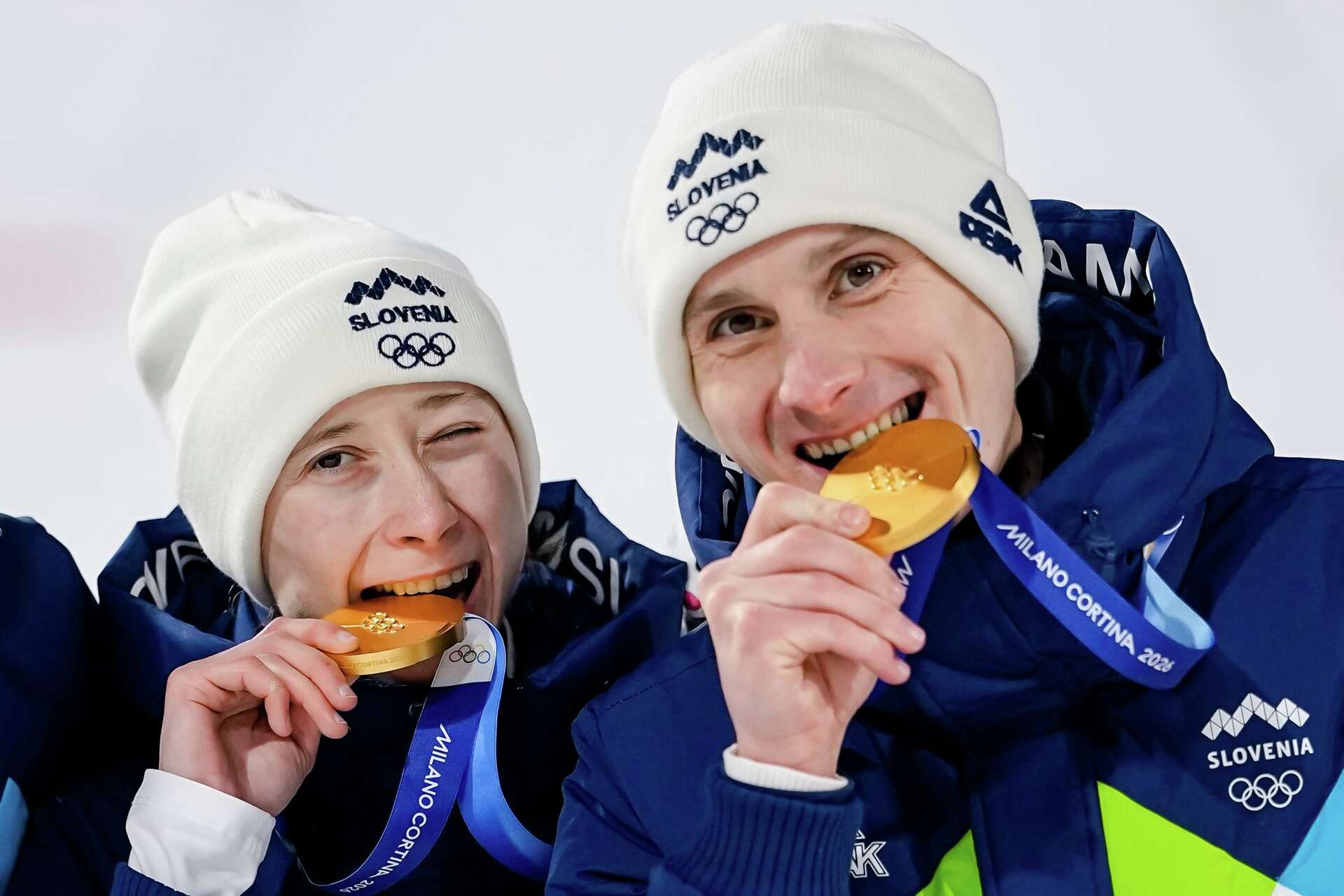 Slovenian siblings Domen and Nika Prevc win Olympic gold in ski
