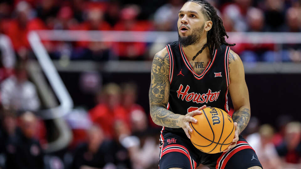 Emanuel Sharp became the Cougars' all-time leader in 3-pointers as UH rolled past Utah, adding to his decorated career that started on an inauspicious note.