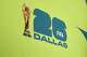 A 2026 FIFA World Cup Dallas logo is seen before a news conference at AT&T Stadium, Thursday, Jan. 15, 2026, in Arlington.