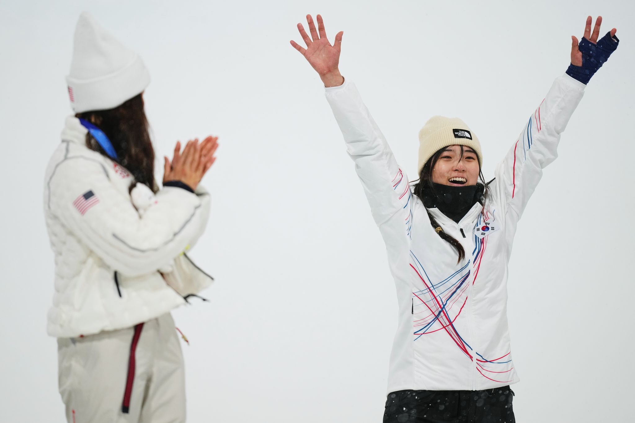 Chloe Kim falls short of Olympic three-peat, but passes the torch