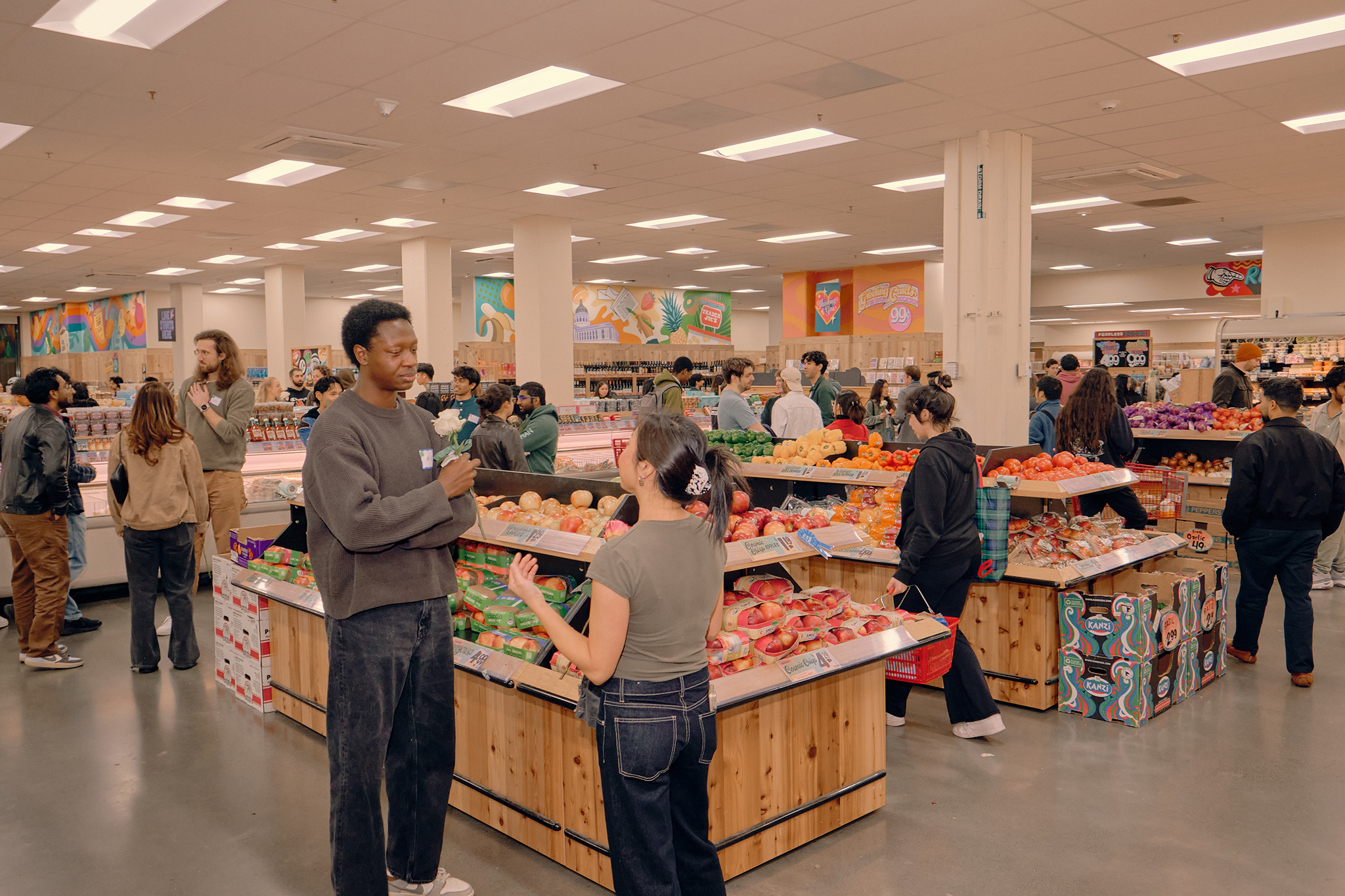 Hundreds descend on a San Francisco Trader Joe's, looking for love