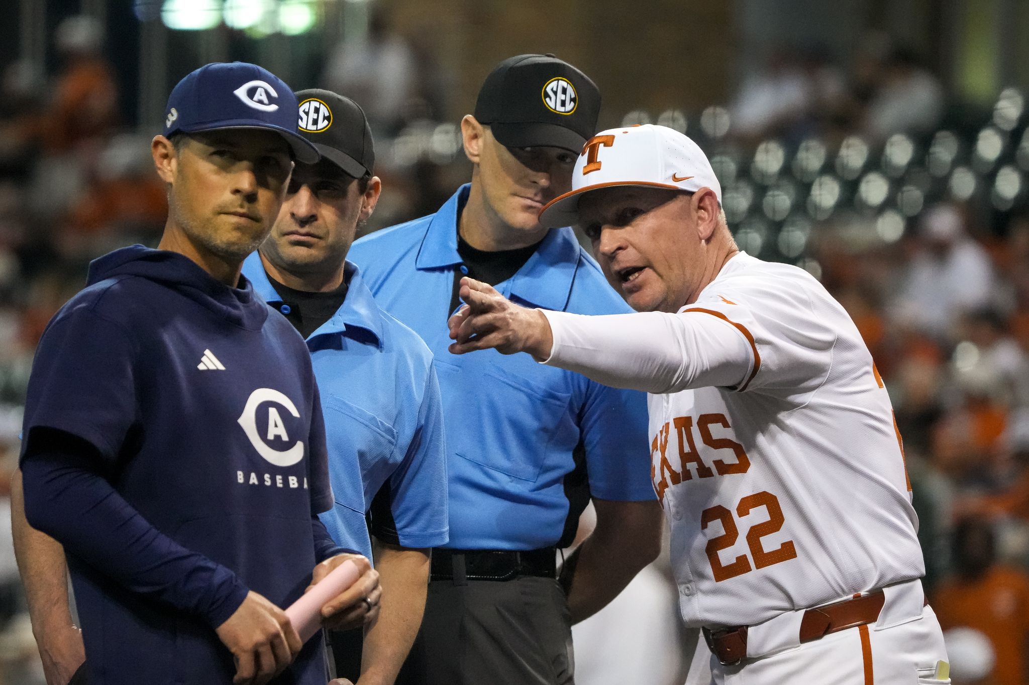 Texas moves back first pitch of Saturday's home game against UC Davis
