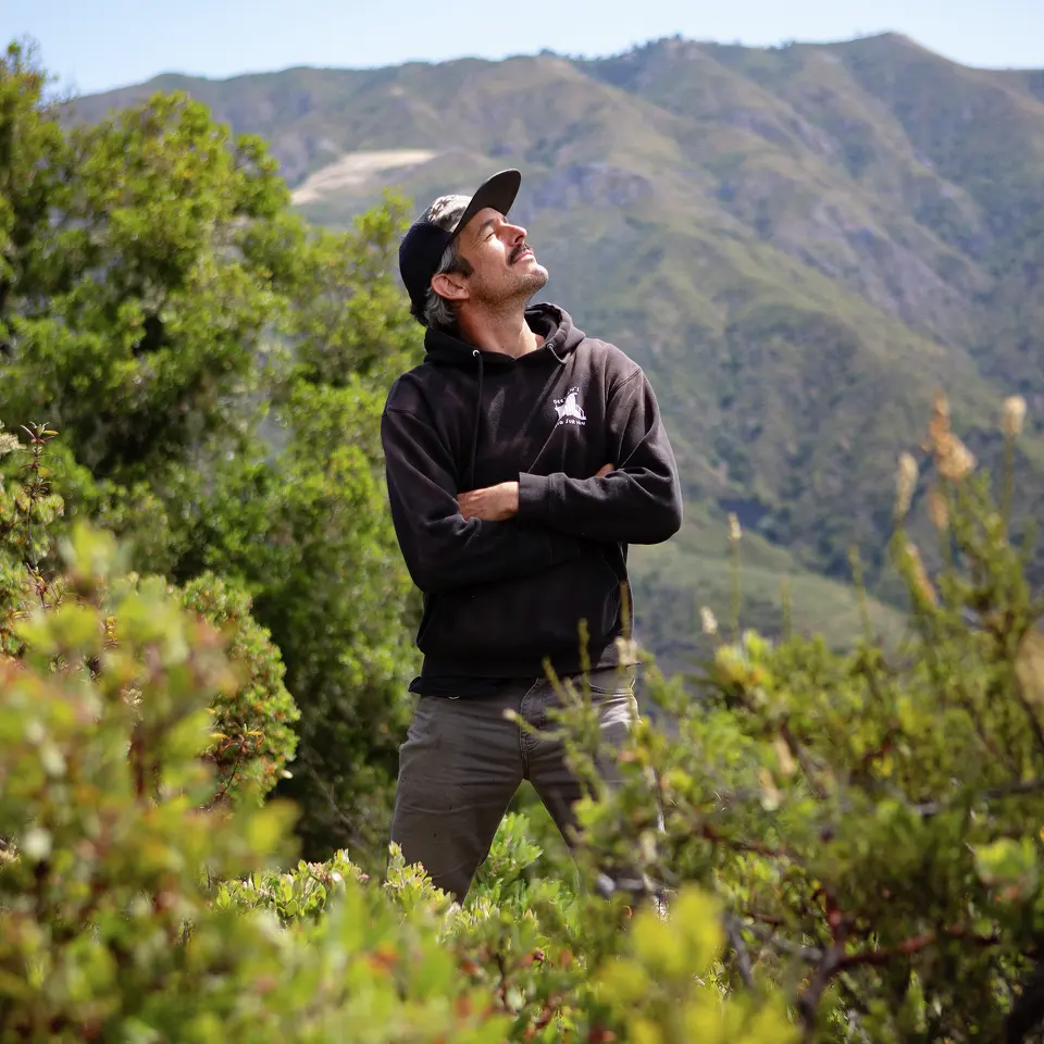 Kodiak Greenwood is pictured in Big Sur in June 2025. Greenwood, who is also a celebrated photographer, was the last legal pot farmer in Big Sur before he lost his license.
