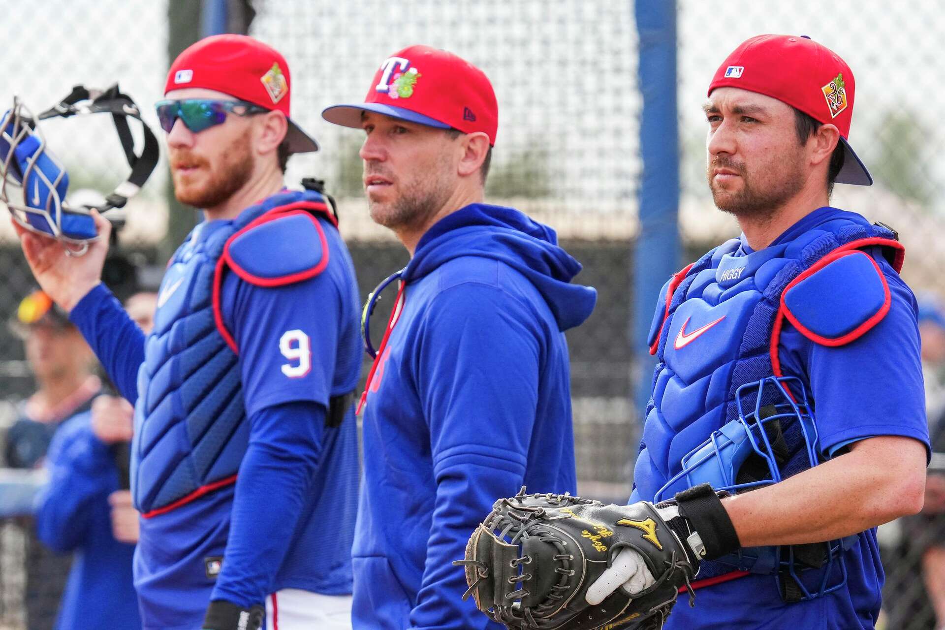 Kyle Rix Rangers Rangers pull catcher Kyle Higashioka from lineup for second time in the ...