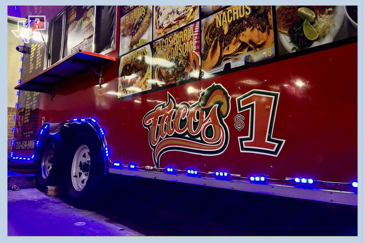 The Tacos Los Brothers food truck on South Main, known for its $1 tacos, is photographed on Feb. 16, 2026.