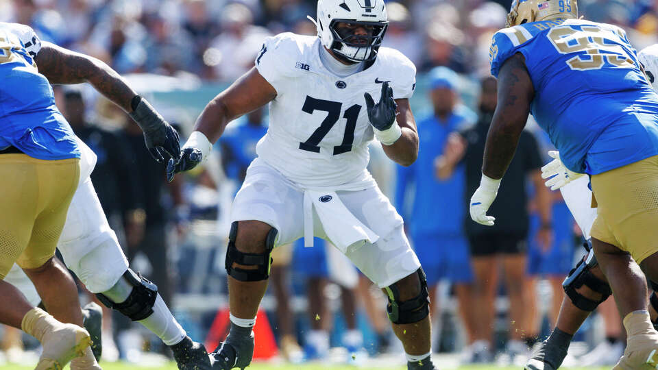 Penn State guard Olaivavega Ioane is considered one of top offensive linemen in the 2026 NFL draft.