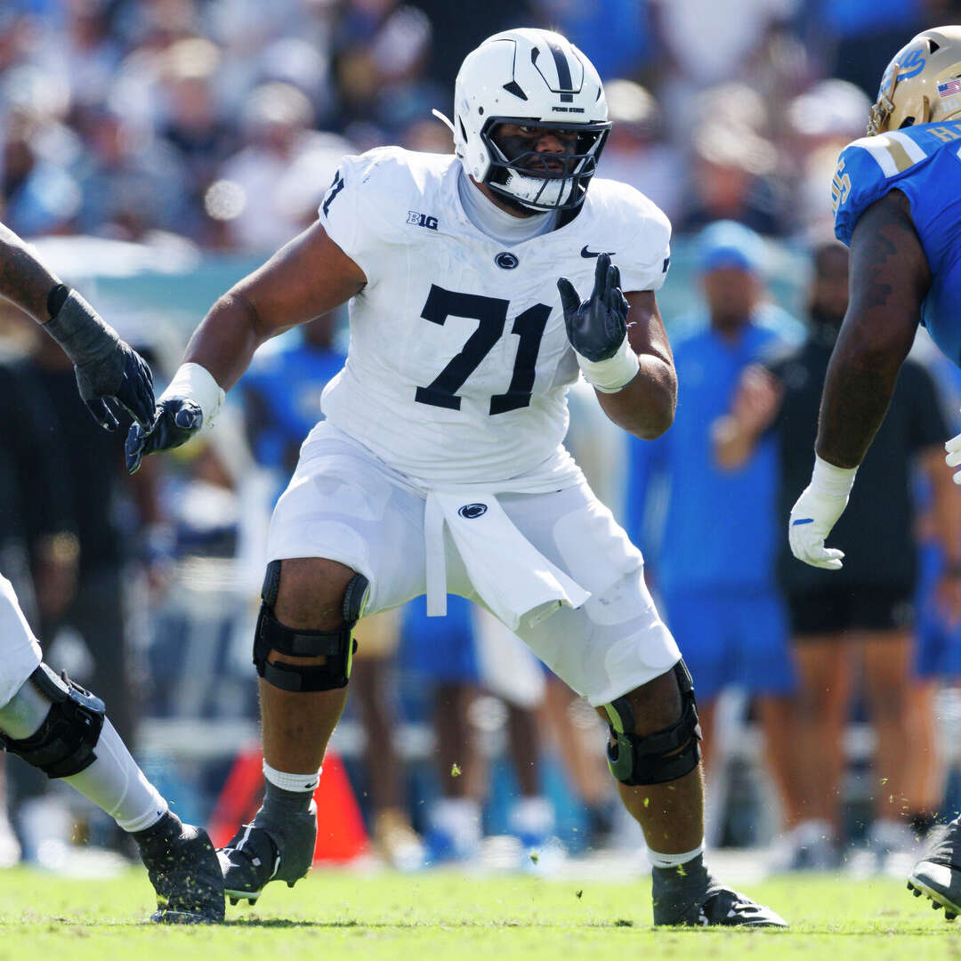 Penn State guard Olaivavega Ioane is considered one of top offensive linemen in the 2026 NFL draft.