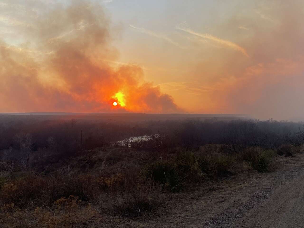 As of Wednesday morning, the 8 Ball Fire in Armstrong County near Amarillo in the Texas Panhandle had grown to 9,000 acres and is 25% contained.