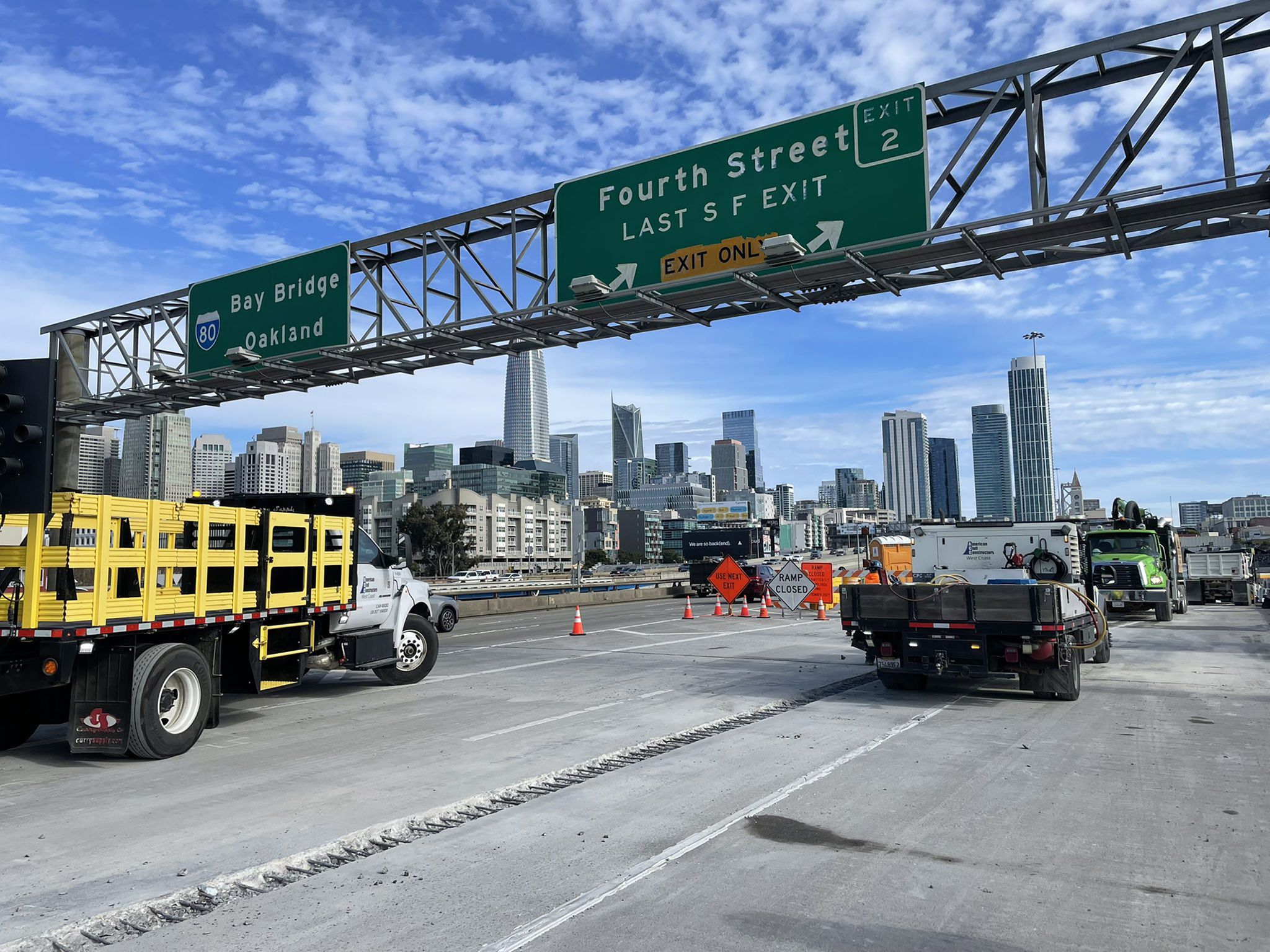 SF: 4Th Street Off-Ramp At I-80 Freeway Reopens As Work Is Completed Early