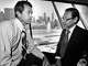 July 6, 1976 - Dallas Mayor Robert Folsom with architect I. M. Pei, who designed Dallas City Hall.