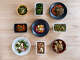 A wide array of mezes, marinated vegetables set out before the meal, are displayed, Sunday, September 17, 2017 at Sachet, a new Mediterranean-inspired restaurant, on Oak Lawn in Dallas.
