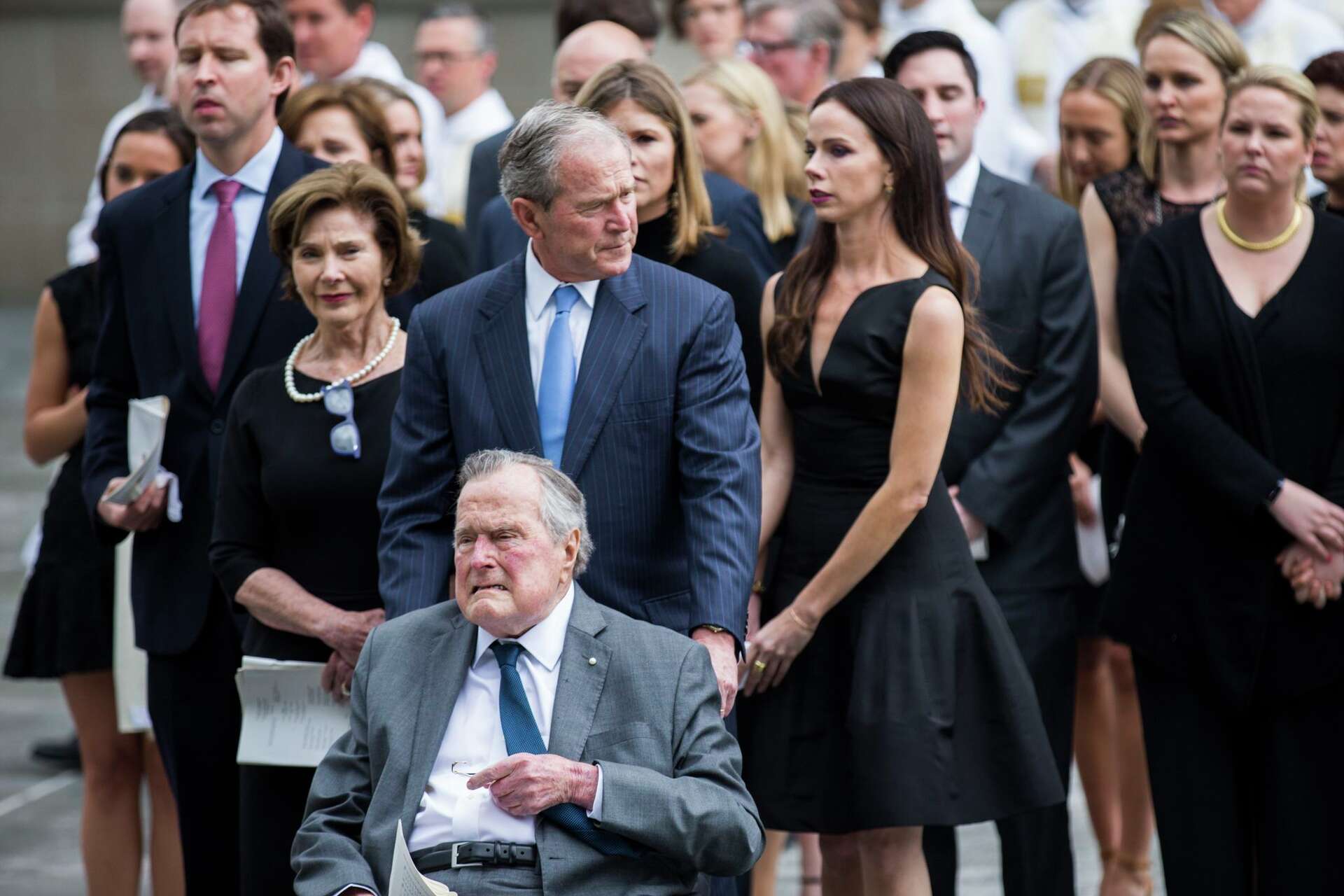 Photos: Family and guests pay their respects to Barbara Bush in Houston and College Station Photos: Family and guests pay their respects to Barbara Bush in Houston and College Station