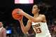 Texas Longhorns guard Aaliyah Crump (23) shoots the ball during the game against Mississippi State at the Moody Center on Sunday, Feb. 22, 2026 in Austin.