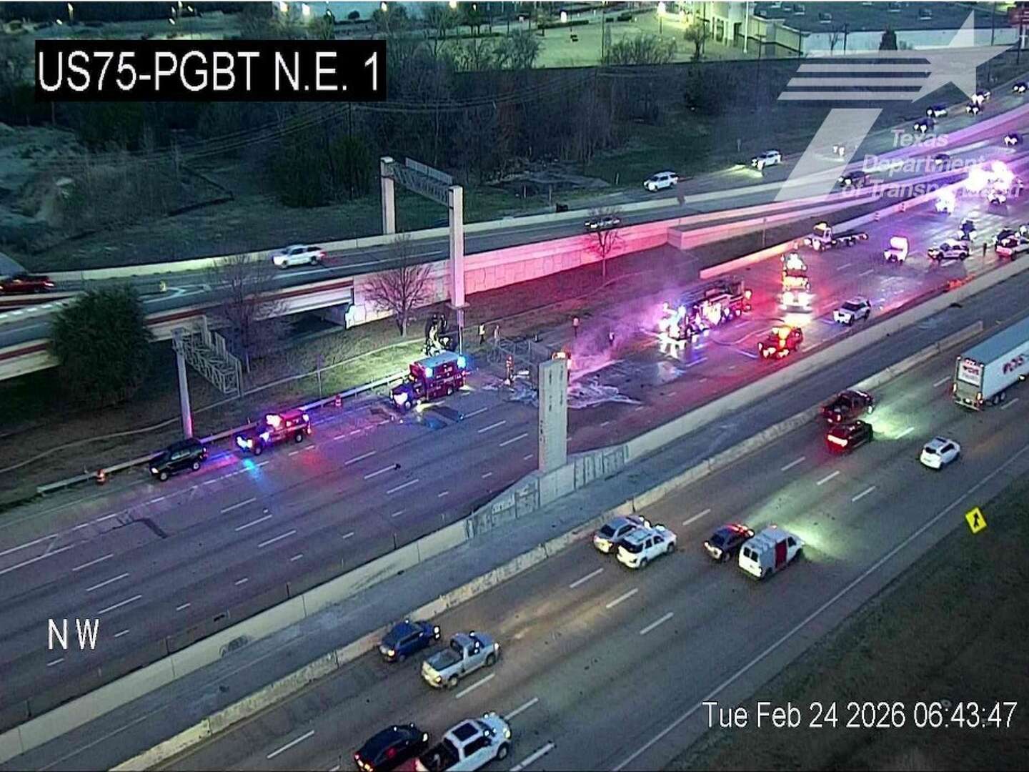 D-FW traffic: All southbound lanes on U.S. 75 blocked in Plano after ...