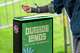A festival attendee swipes their wristband at the entry gate during the Outside Lands music festival in Golden Gate Park in San Francisco in 2023.