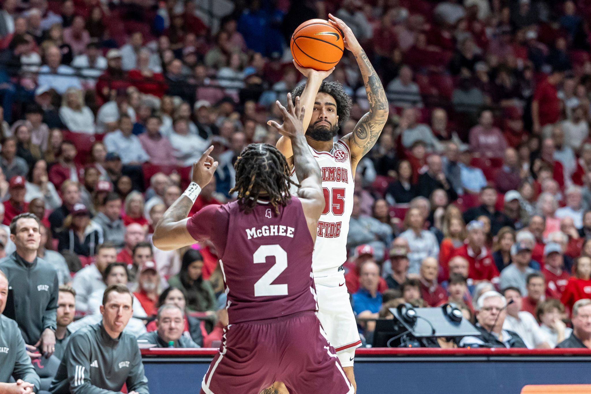 Amari Allen scores 23 points to lead No. 17 Alabama to 100-75 win over ...