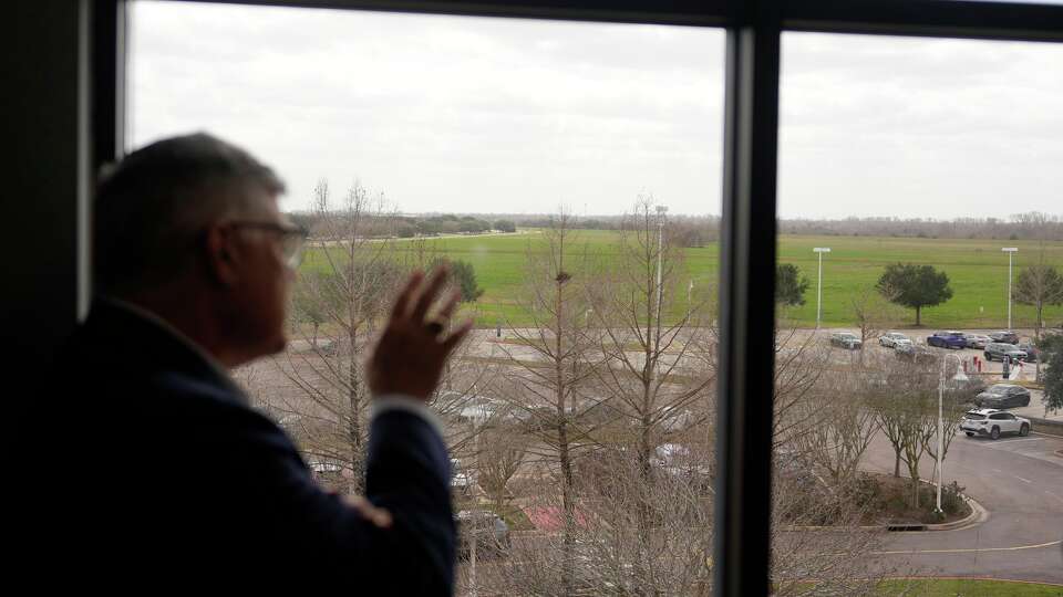 Jay Neal, chief operating officer of the Sugar Land and Katy campuses, talks about the open land available for expansion at the University of Houston at Sugar Land Wednesday, Feb. 25, 2026.