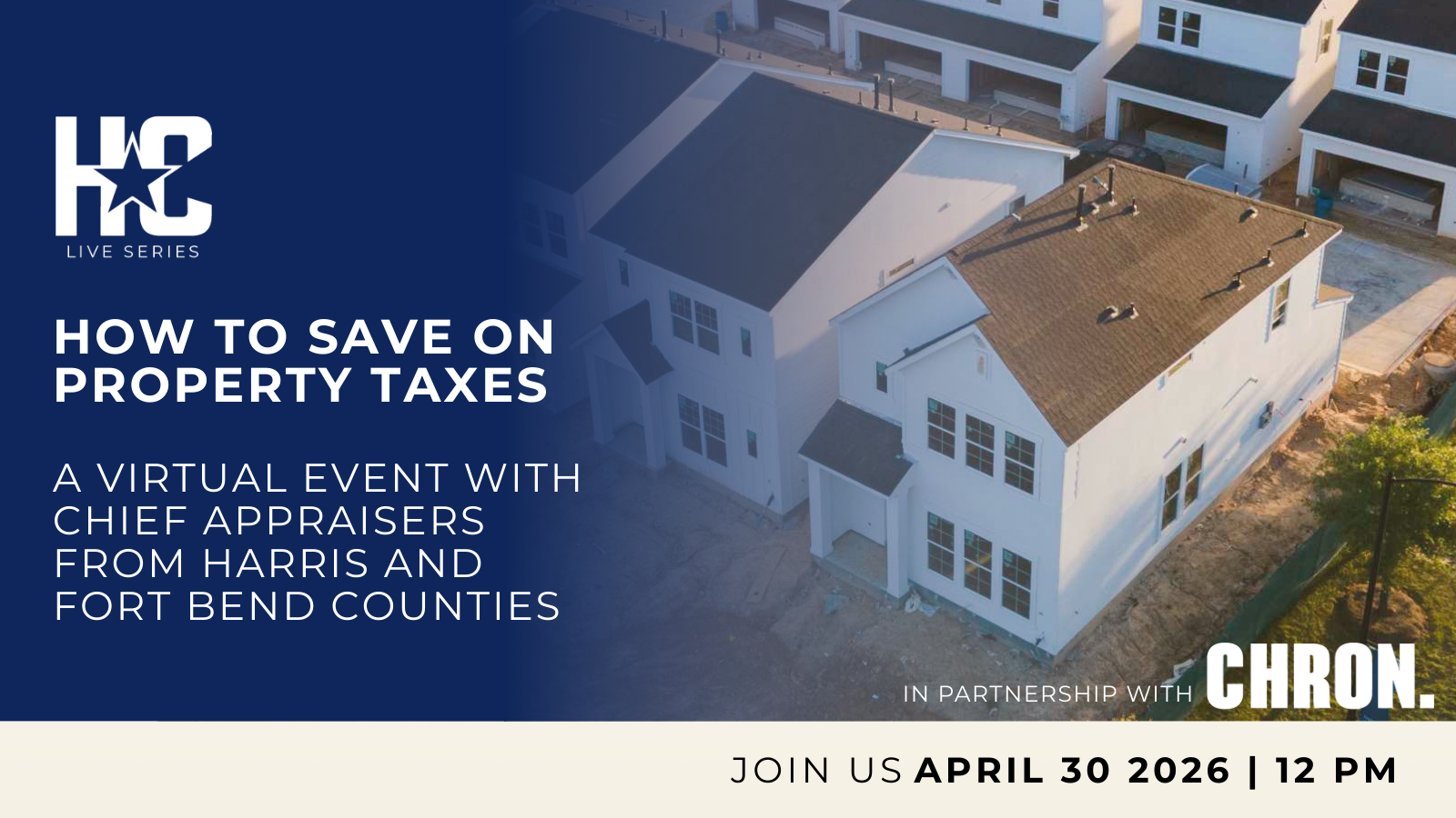 How to save on property taxes: a live Zoom event with chief appraisers