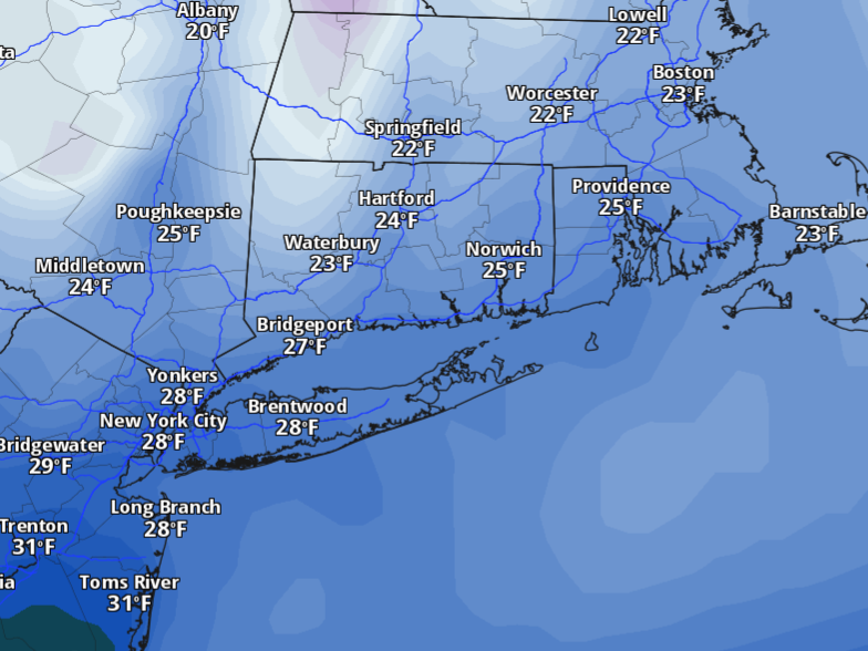 Cold and breezy Monday gives way to unsettled week in CT