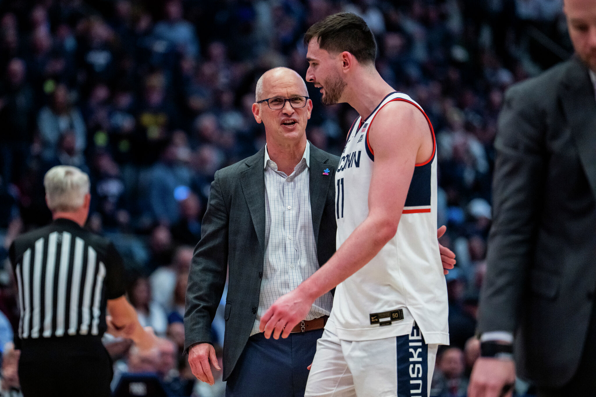 UConn's Alex Karaban on best Dan Hurley superstition